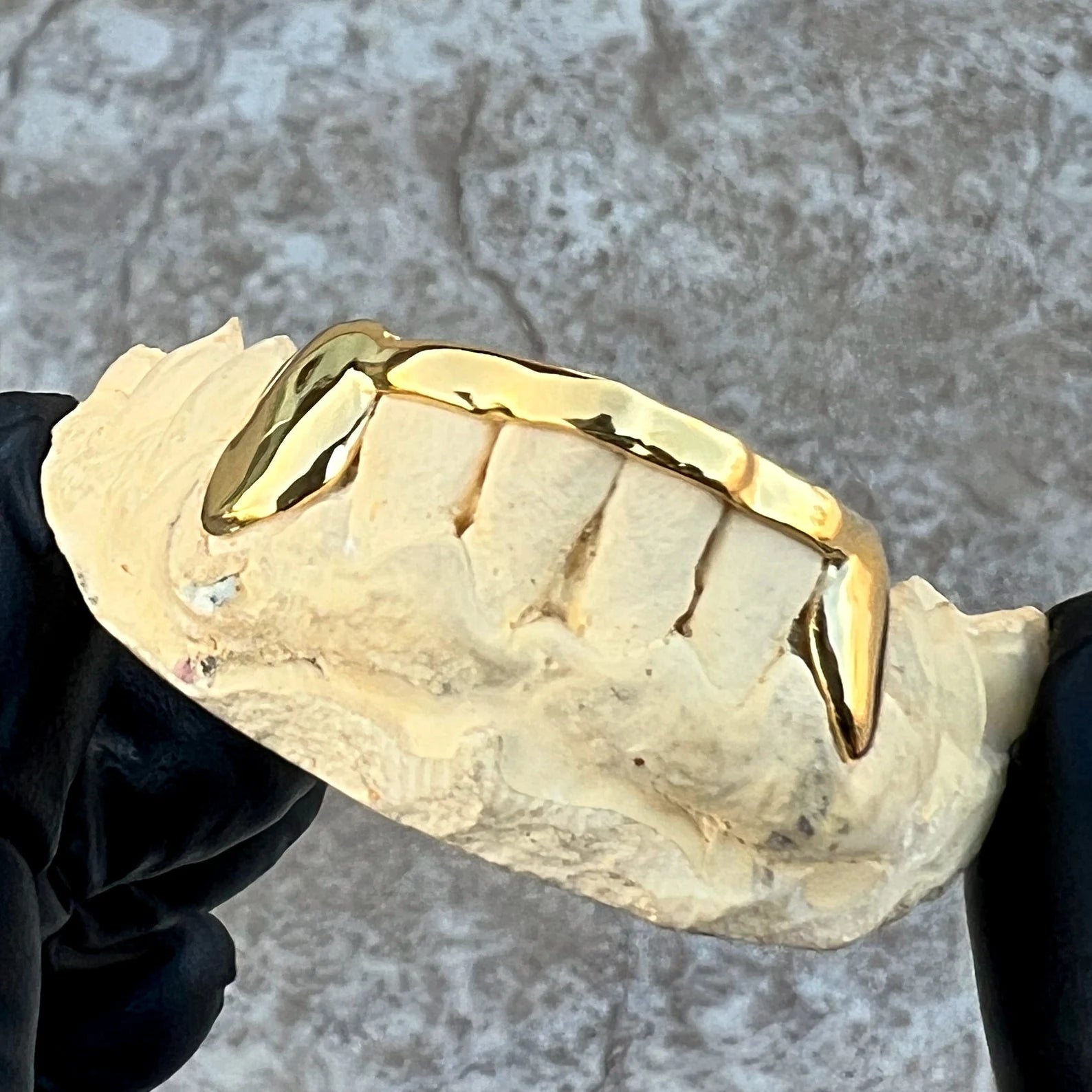 Custom Fit 6pcs Front Bar with Open Hearts Grillz (925 Sterling Silver/Free Mold Kit)