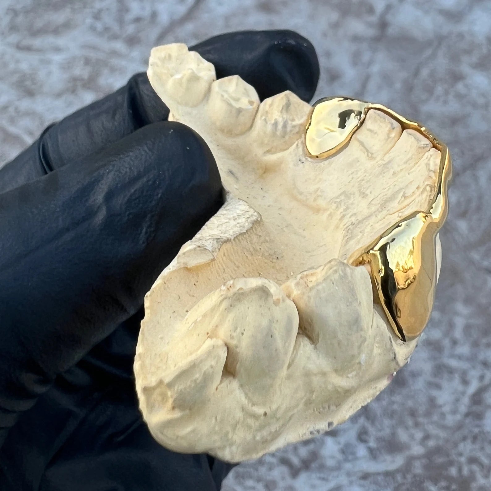 Custom Fit 6pcs Front Bar with Open Hearts Grillz (925 Sterling Silver/Free Mold Kit)