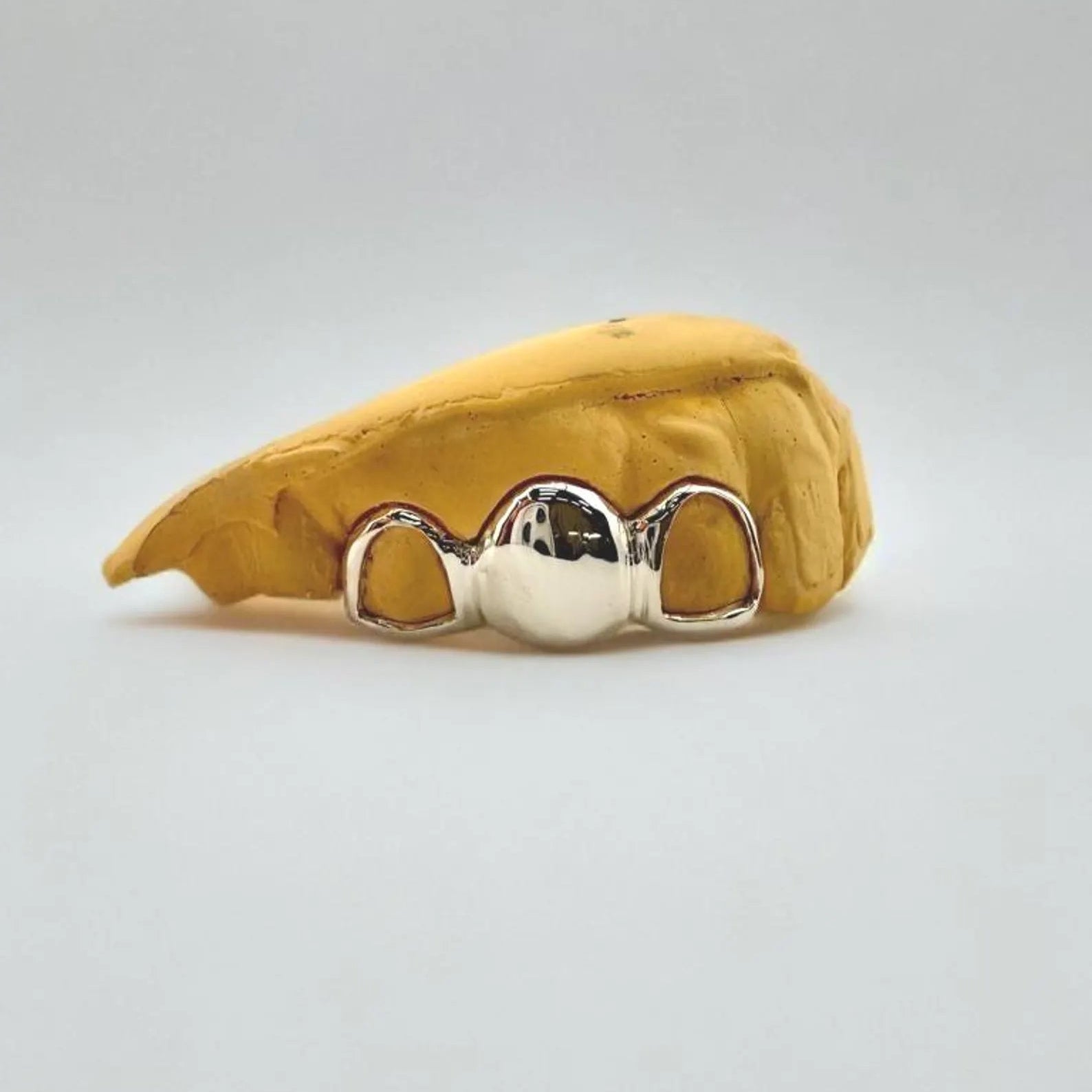 Custom Fit Grillz, 10k 14k 18k Gold or 925 Silver, 2 Teeth, choose from Heart, Star, or Open Face and Bar