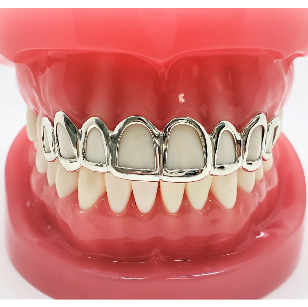 Solid 925 Sterling Silver Open Face Custom Handmade Grillz Yellow, Rose Gold Plated Available